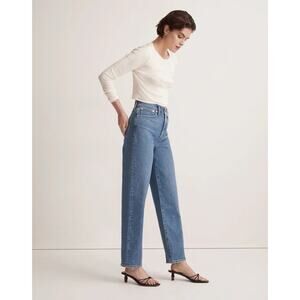 MADEWELL The Perfect Vintage Straight Jean in Earlwood Wash Size 24